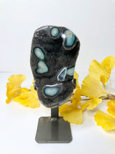 Load image into Gallery viewer, Galaxy Black Amethyst with Beautiful Stalactite Eyes
